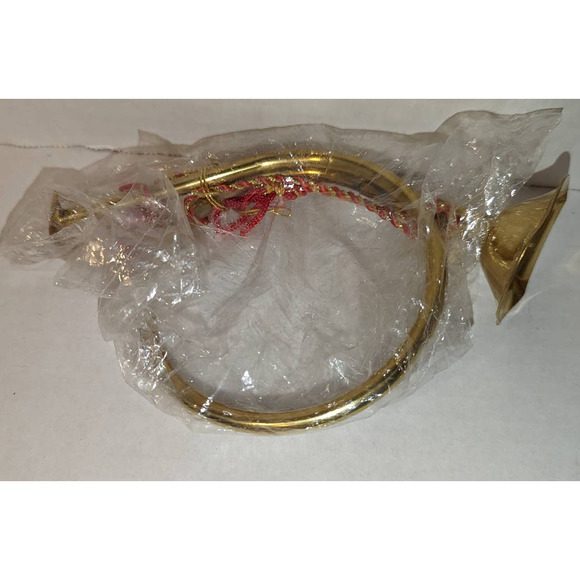 5 Handmade India Exotics Vtg Brass French Horn Bugle Tassel Ornament Christmas - Picture 6 of 11